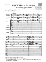 Concerto en sol min. - F. 1 N° 98 - Conducteur - VIVALDI - Partition